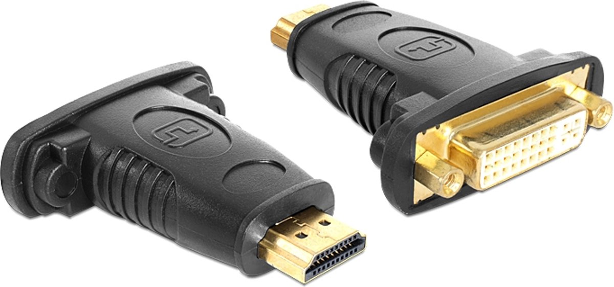 DeLOCK 65467 HDMI DVI 24+5 Zwart kabeladapter/verloopstukje