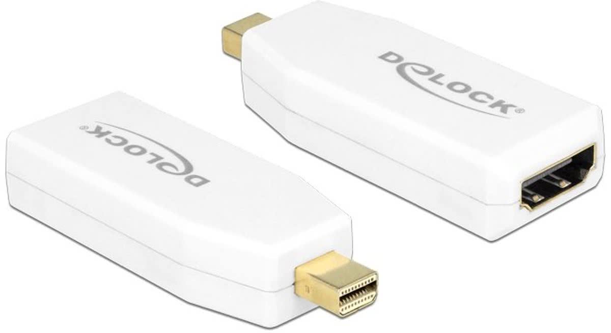 DeLOCK 65582 mini Displayport 1.2 HDMI-A Wit kabeladapter/verloopstukje