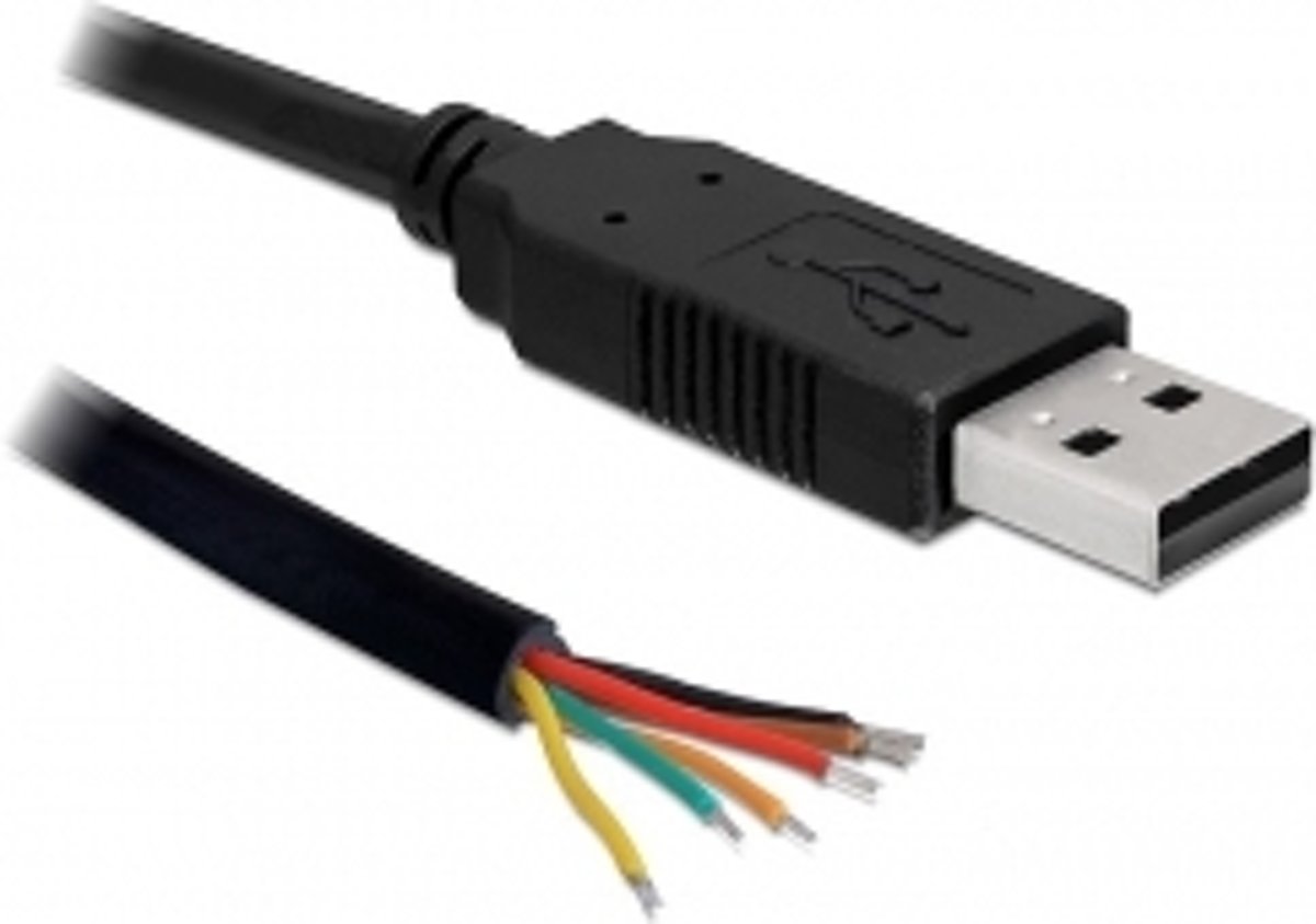 DeLOCK 83116 kabeladapter/verloopstukje USB 2.0 Serial-TTL Zwart