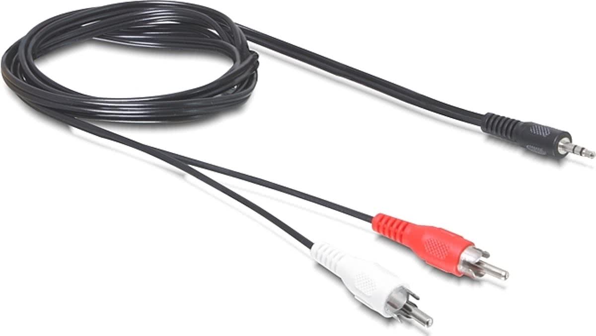 DeLOCK 84277 10m 3.5mm 2 x RCA Zwart audio kabel