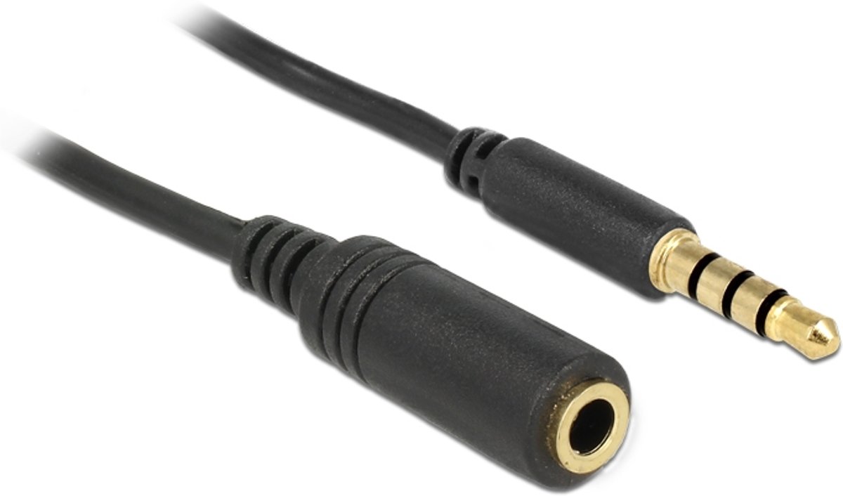 DeLOCK 84667 2m 3.5mm 3.5mm Zwart audio kabel