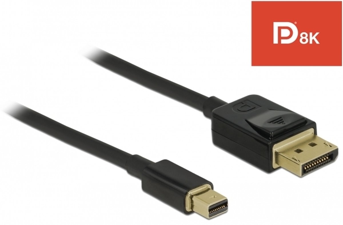 DeLOCK 84927 DisplayPort kabel 1 m Mini DisplayPort Zwart