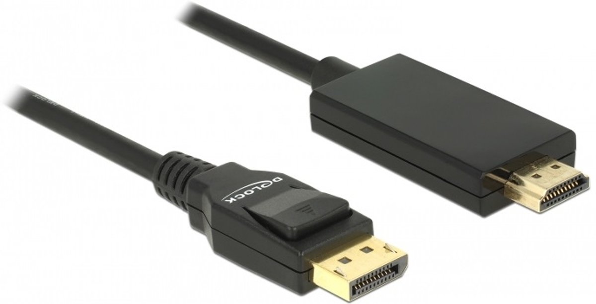 DeLOCK 85317 2m DisplayPort HDMI Zwart DisplayPort kabel