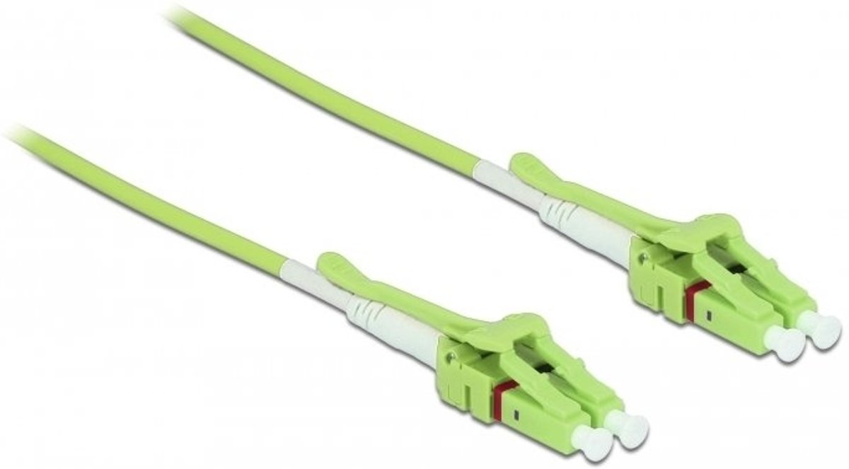 DeLOCK 85690 Glasvezel kabel 3 m OM5 LC Groen