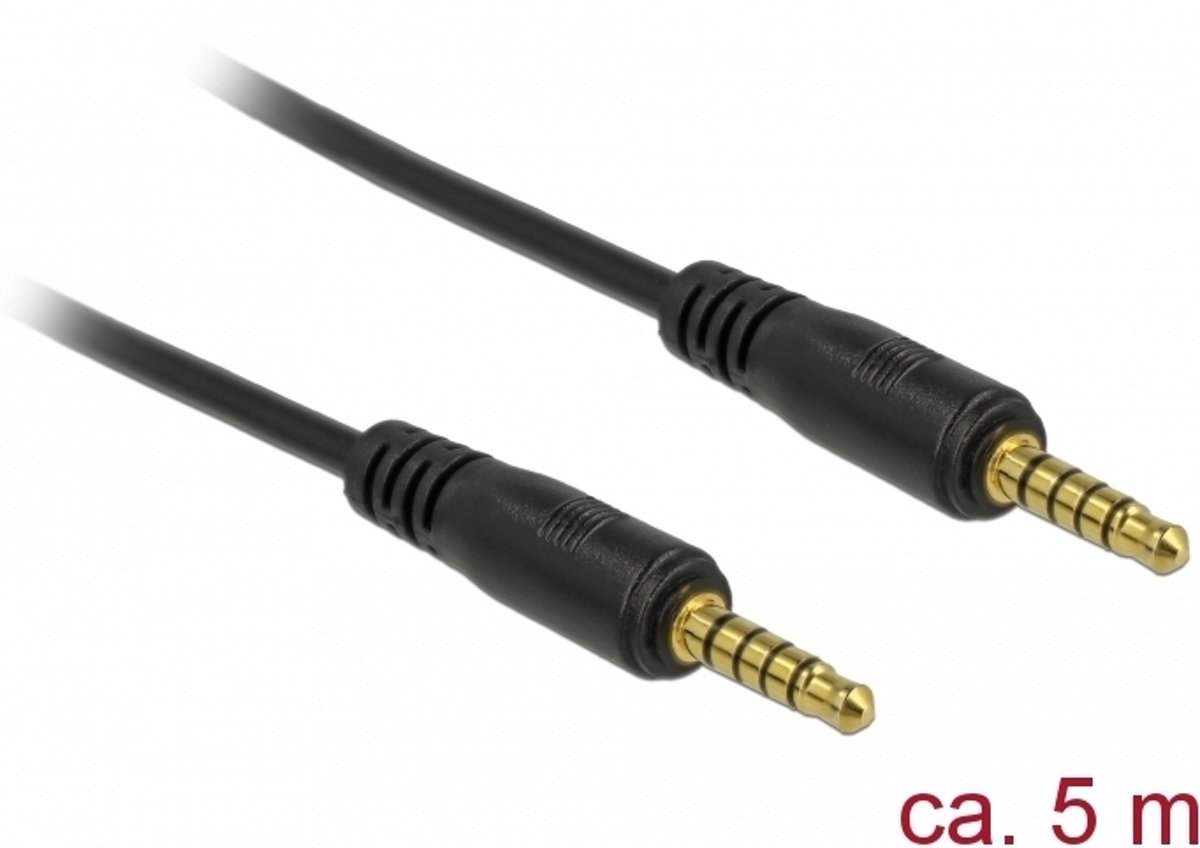 DeLOCK 85699 audio kabel 5 m 3.5mm Zwart