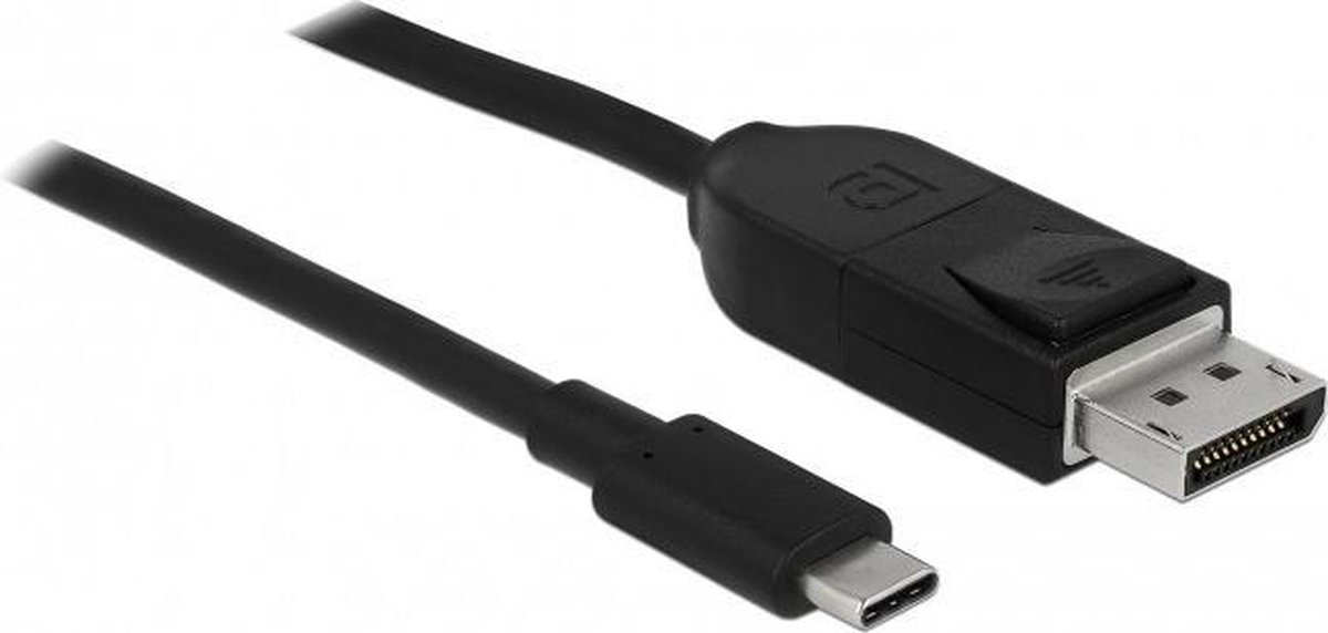 DeLOCK 85812 video kabel adapter 1 m USB C DisplayPort Zwart