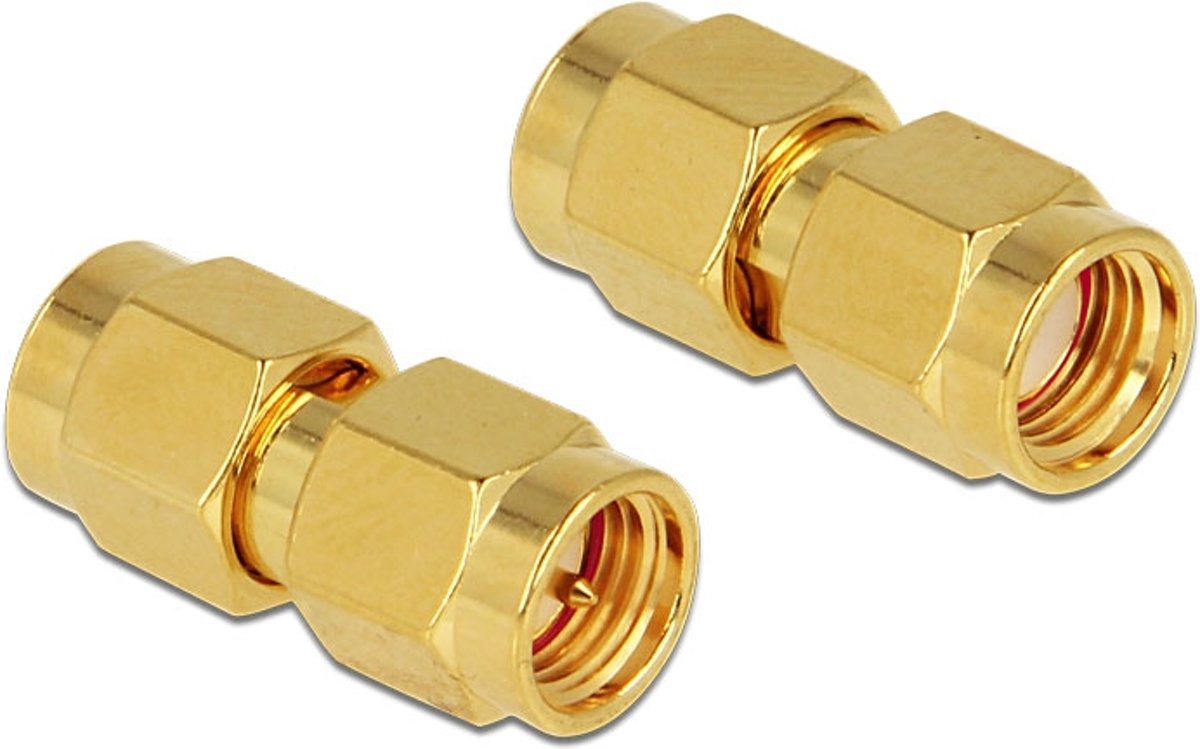 DeLOCK 88727 RP-SMA SMA Goud kabeladapter/verloopstukje