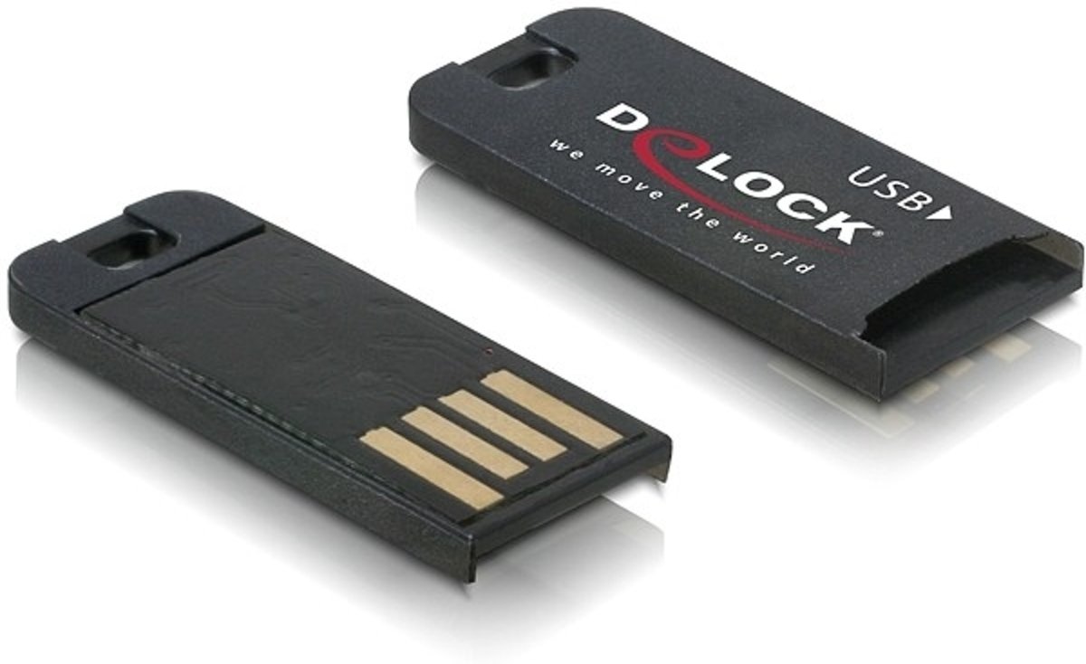 DeLOCK 91648 USB 2.0 Zwart geheugenkaartlezer