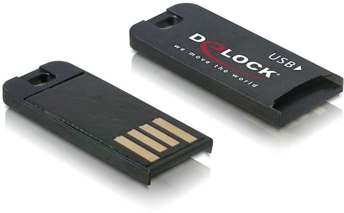 DeLOCK 91648 USB 2.0 Zwart geheugenkaartlezer