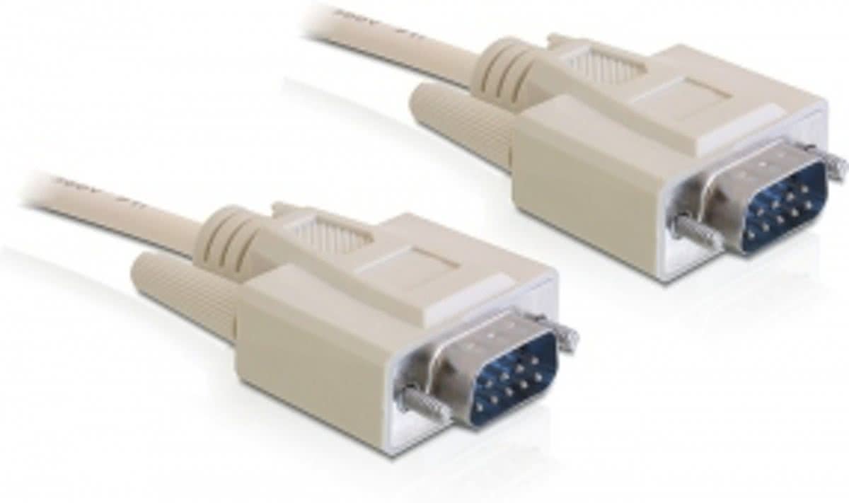 DeLOCK Sub-D 9 3m 3m Sub-D9 Sub-D9 Beige seriële kabel