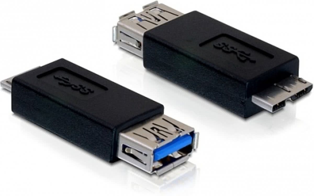 Delock - USB 3.0 A naar micro USB Verloopstekker - Zwart