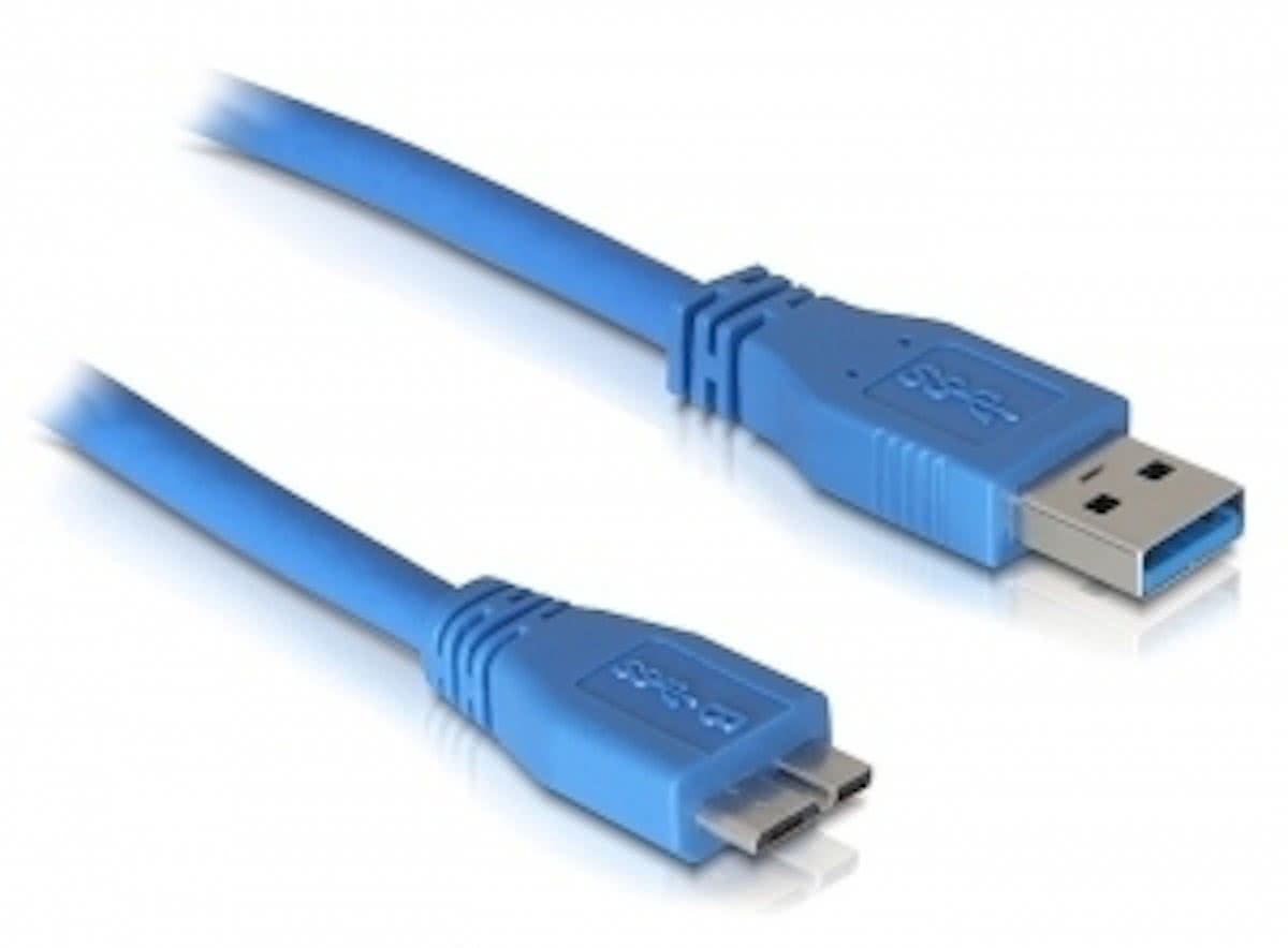 Delock - USB 3.0 Micro Kabel - Blauw - 1 meter