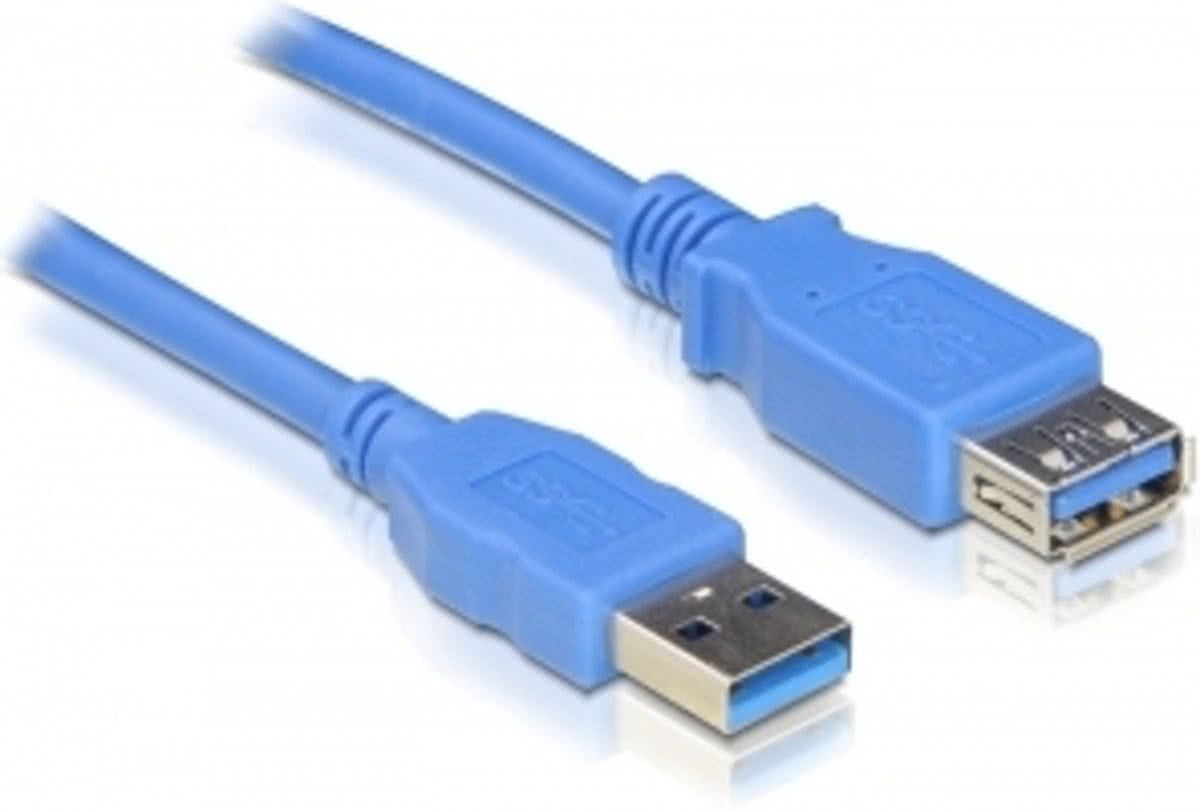 Delock - USB 3.0 Verlengkabel - Blauw - 5 meter