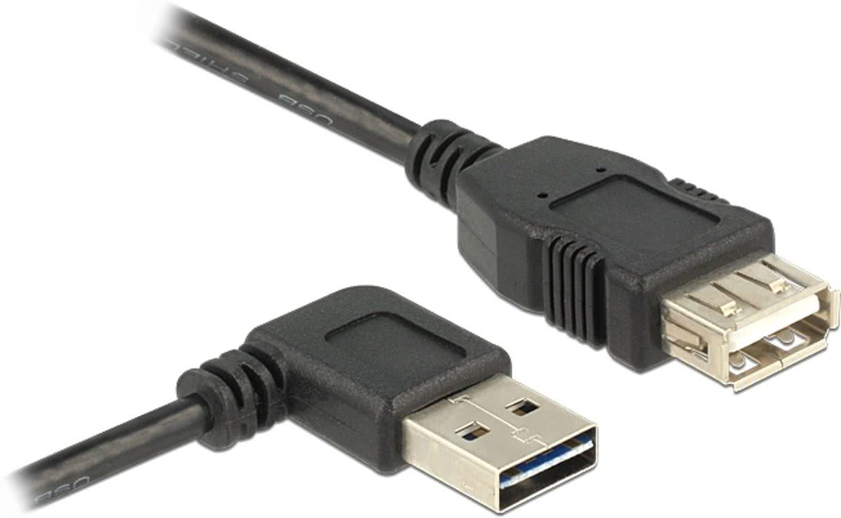 USB Verl. Delock A - A St/Bu 1.00m 90Â° zw Easy USB