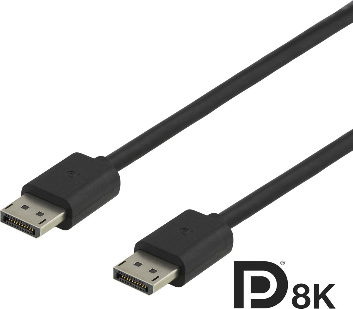 DELTACO DP8K-1010 DisplayPort kabel 8K - DP 1.4 - 1 meter