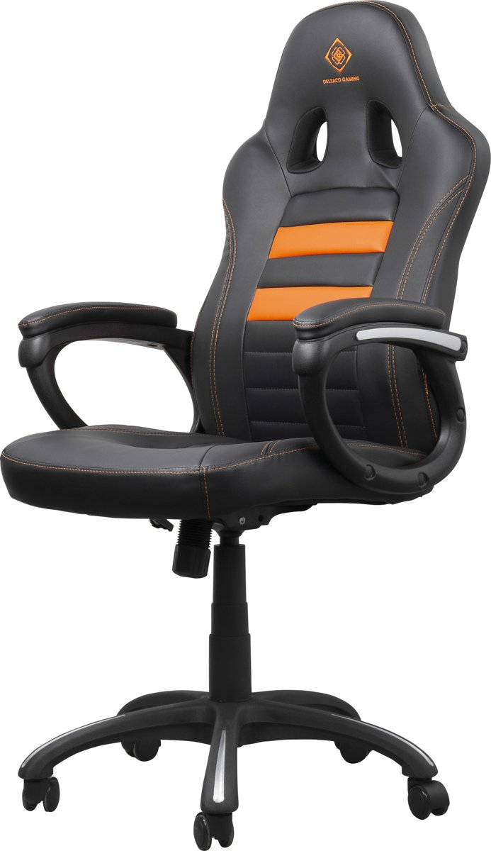 DELTACO GAM-050, Gaming Stoel “Racer” - zwart / oranje