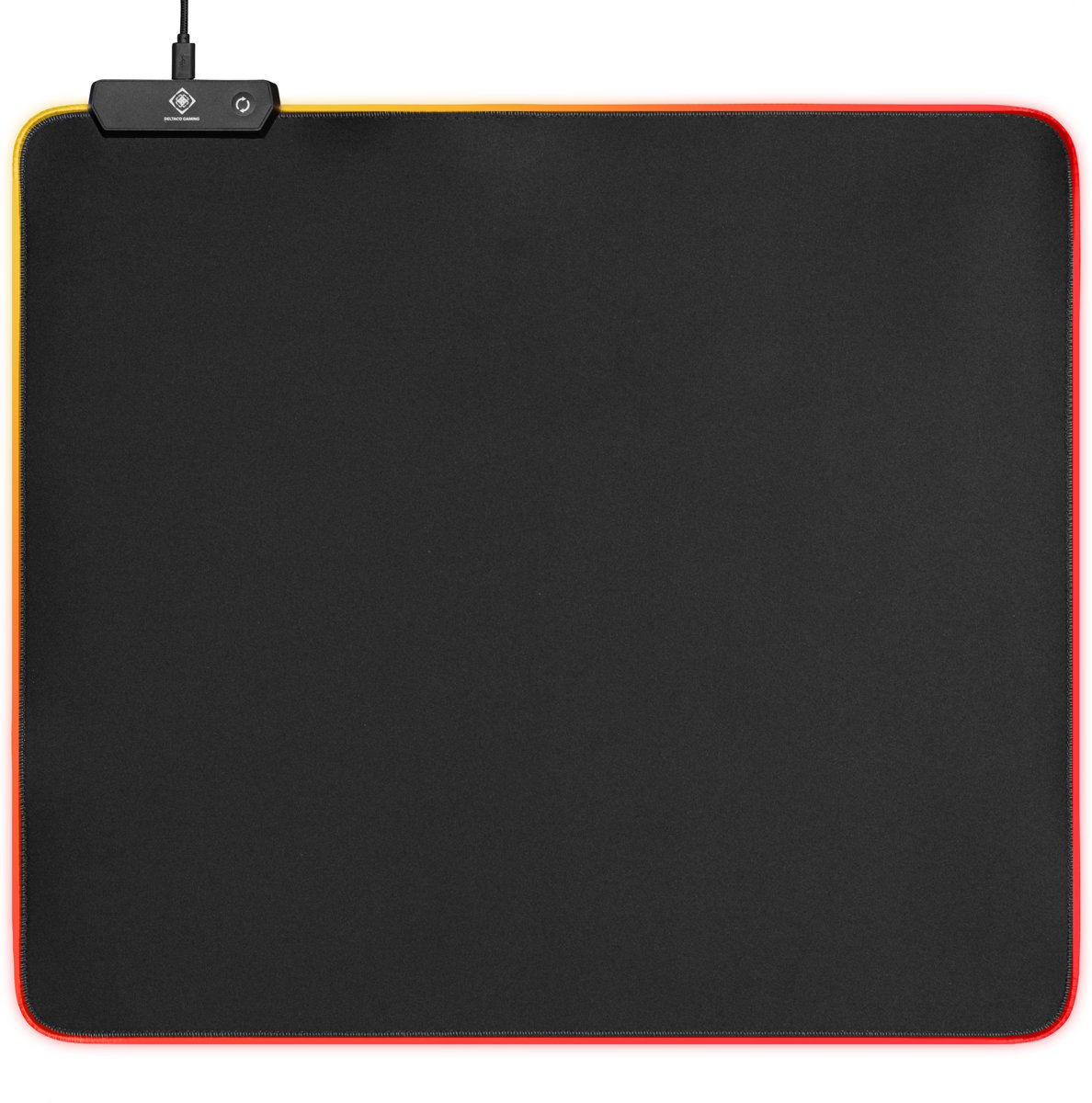 DELTACO GAMING GAM-066 – Gaming-muismat met RGB-verlichting – 45x40cm