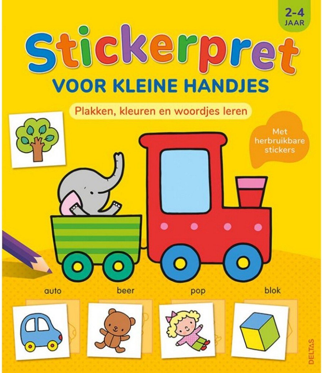 Deltas Boek Stickerpret voor Kleine Handjes