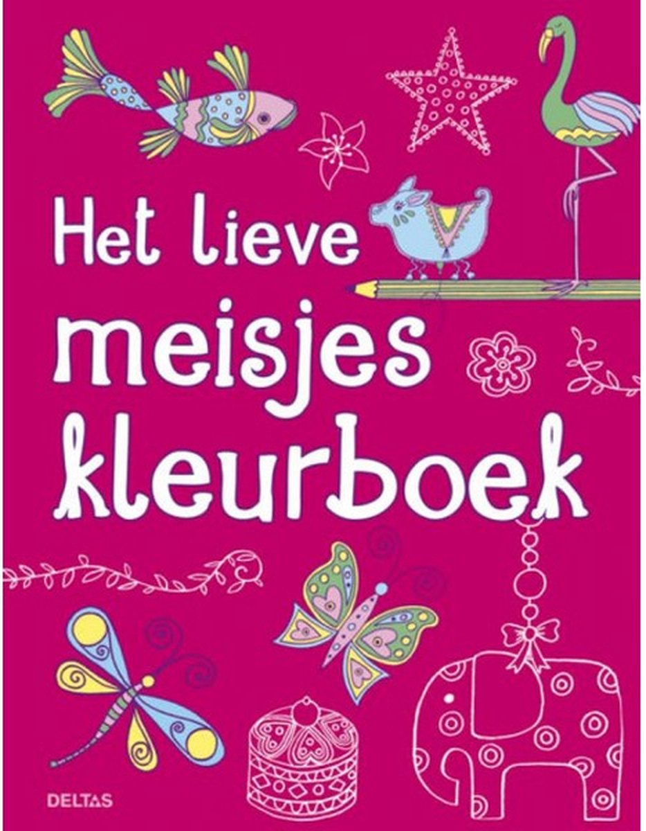 Het lieve meisjes kleurboek