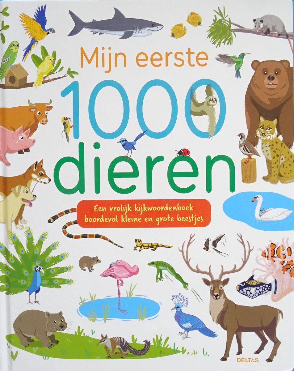 Mijn eerste 1000 dieren een vrolijk kijkwoordenboek boordevol kleine en grote beestjes