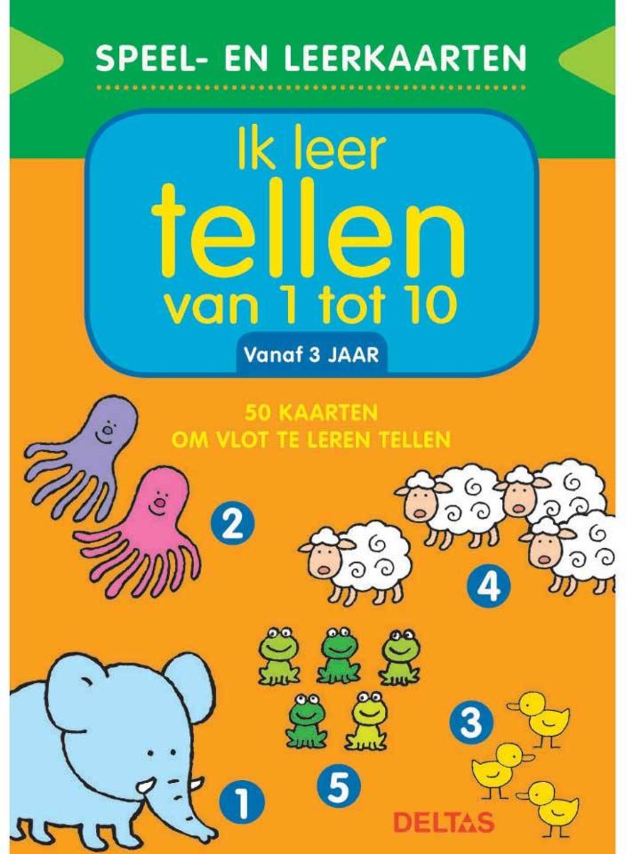 Speel- en leerkaarten - Ik leer tellen van 1 tot 10 (+3 j.)