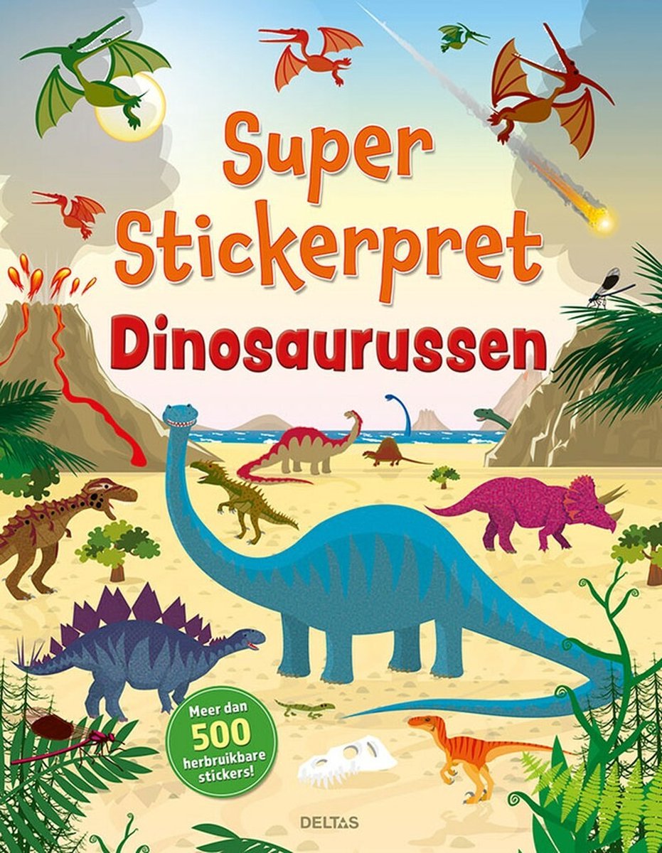 Super stickerpret - Dinosaurussen - Stickerboek - Deltas - 4 jaar