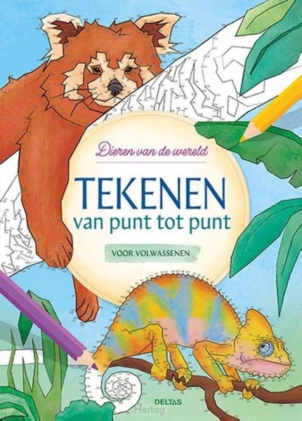 Tekenen Van Punt Tot Punt Voor Volwassenen - Dieren Van De Wereld