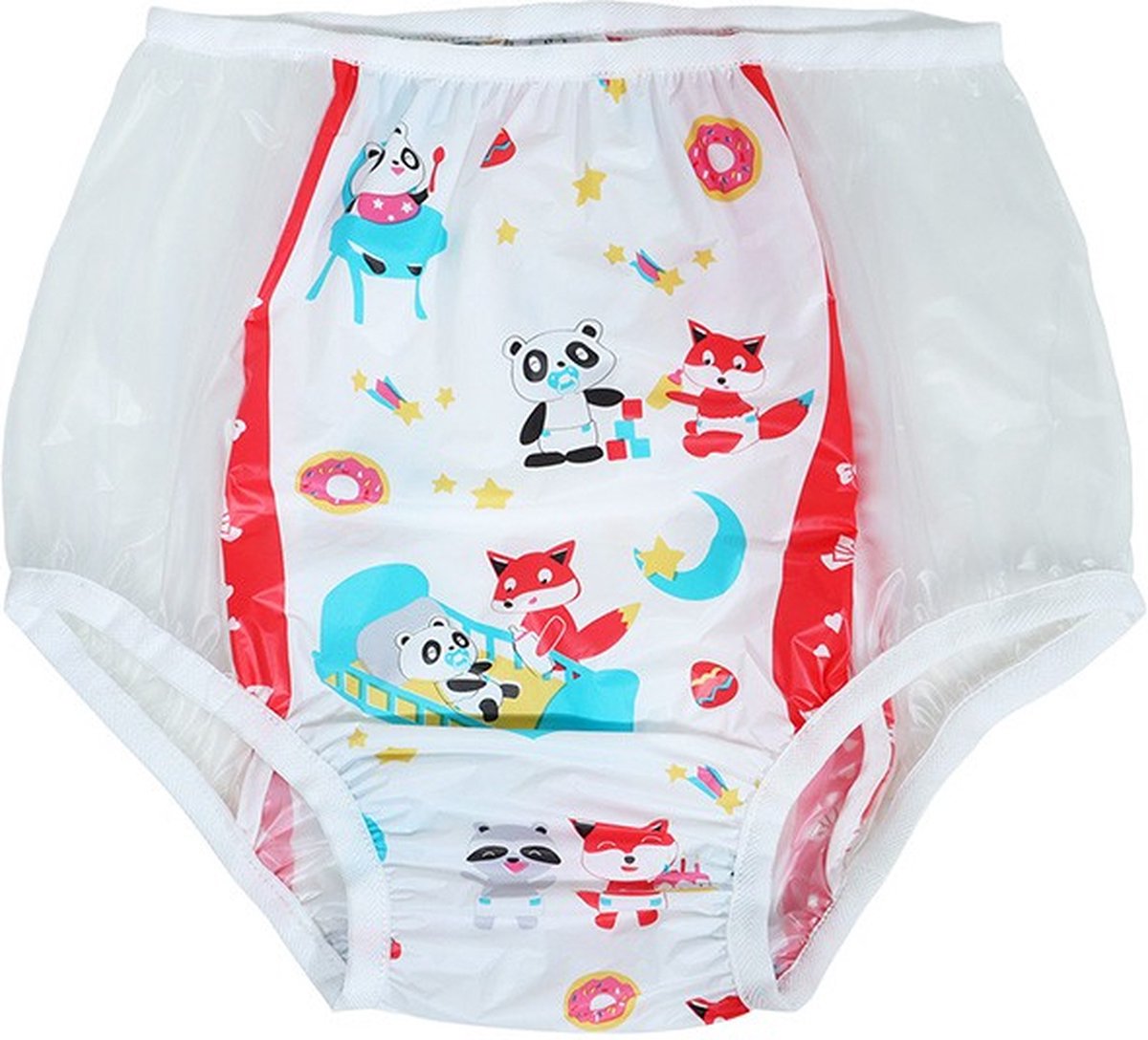 ABDL Plastic broek - Rood - Maat S