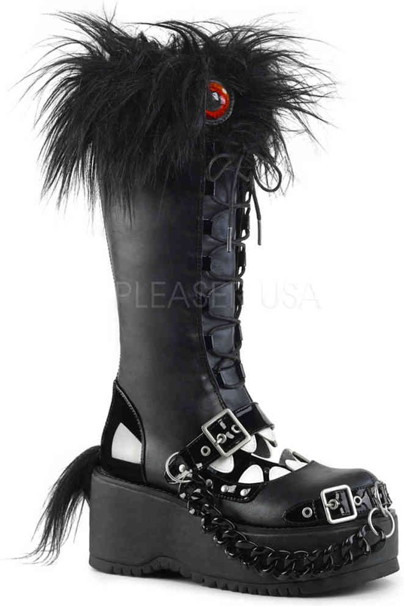 Demonia Laarzen -36 Shoes- DOLLY-130 Zwart