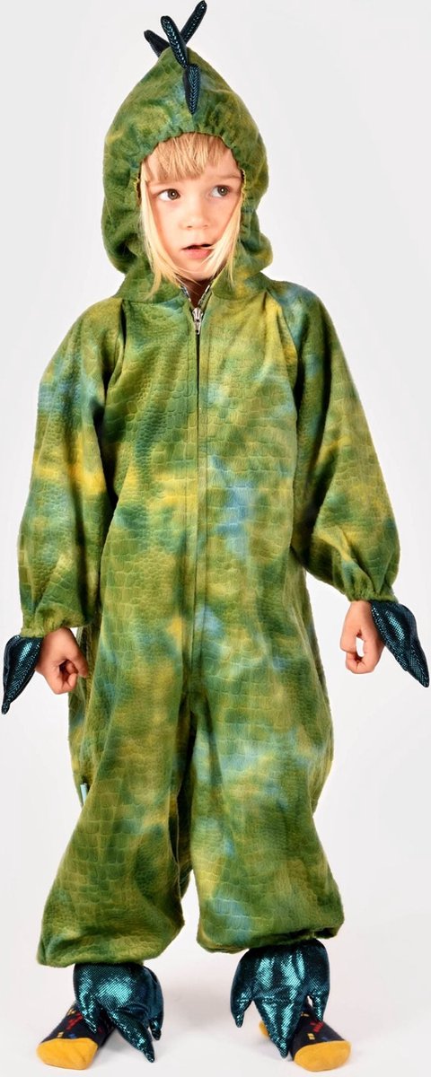 Den Goda Fen Verkleedkledij Dinosaurus - Kostuum - 3-4 jaar - Groen