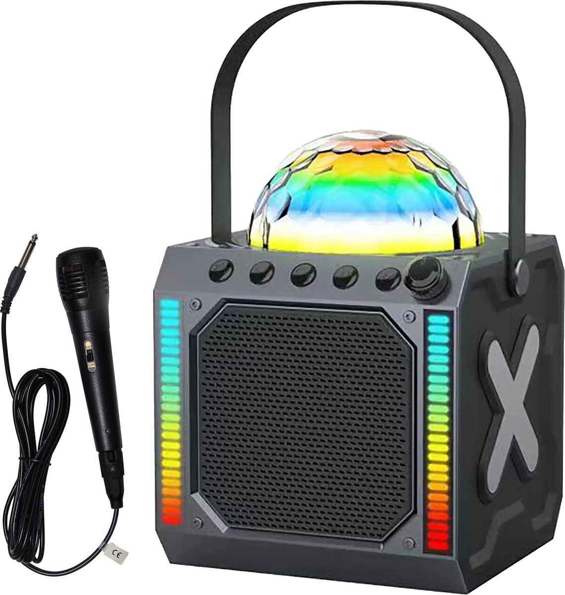   Karaoke Set Kinderen & Volwassenen - Discolichten - Bluetooth - Incl. Microfoon - Speaker Party Box - Partybox - BTM618