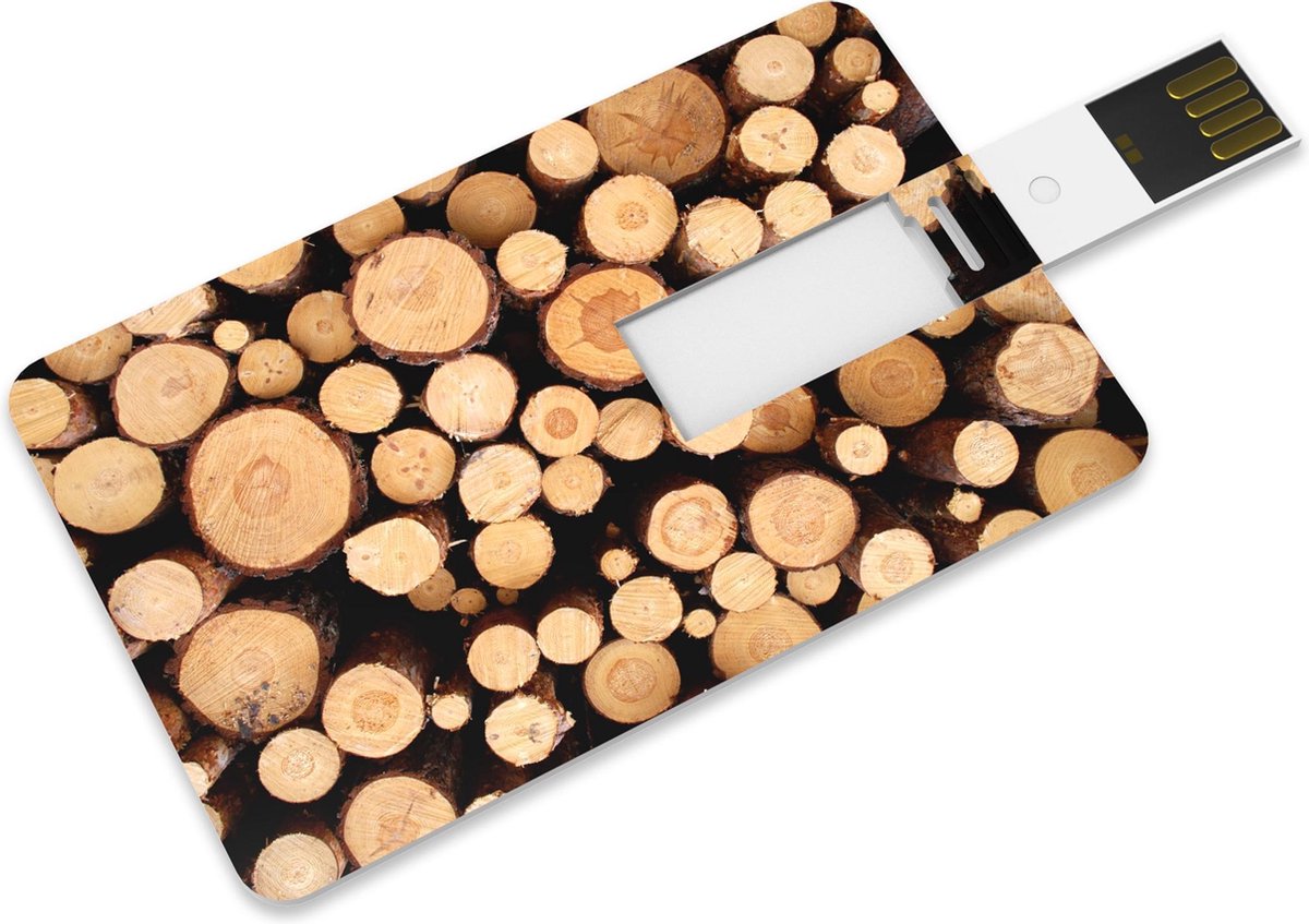 Venditio USB Credit Card  - 64 GB 2.0 - Hout - USB Stick