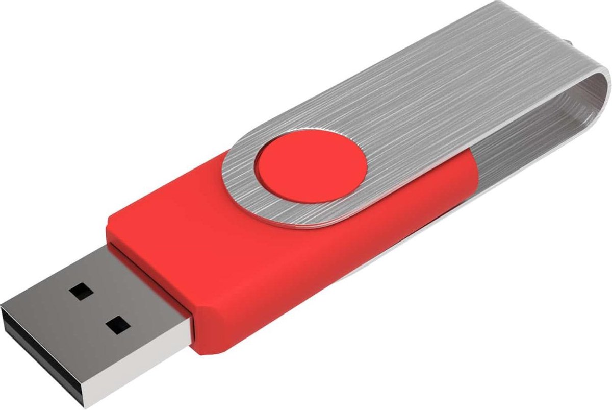 Venditio USB Twister - 8 GB - Rood - 10 stuks