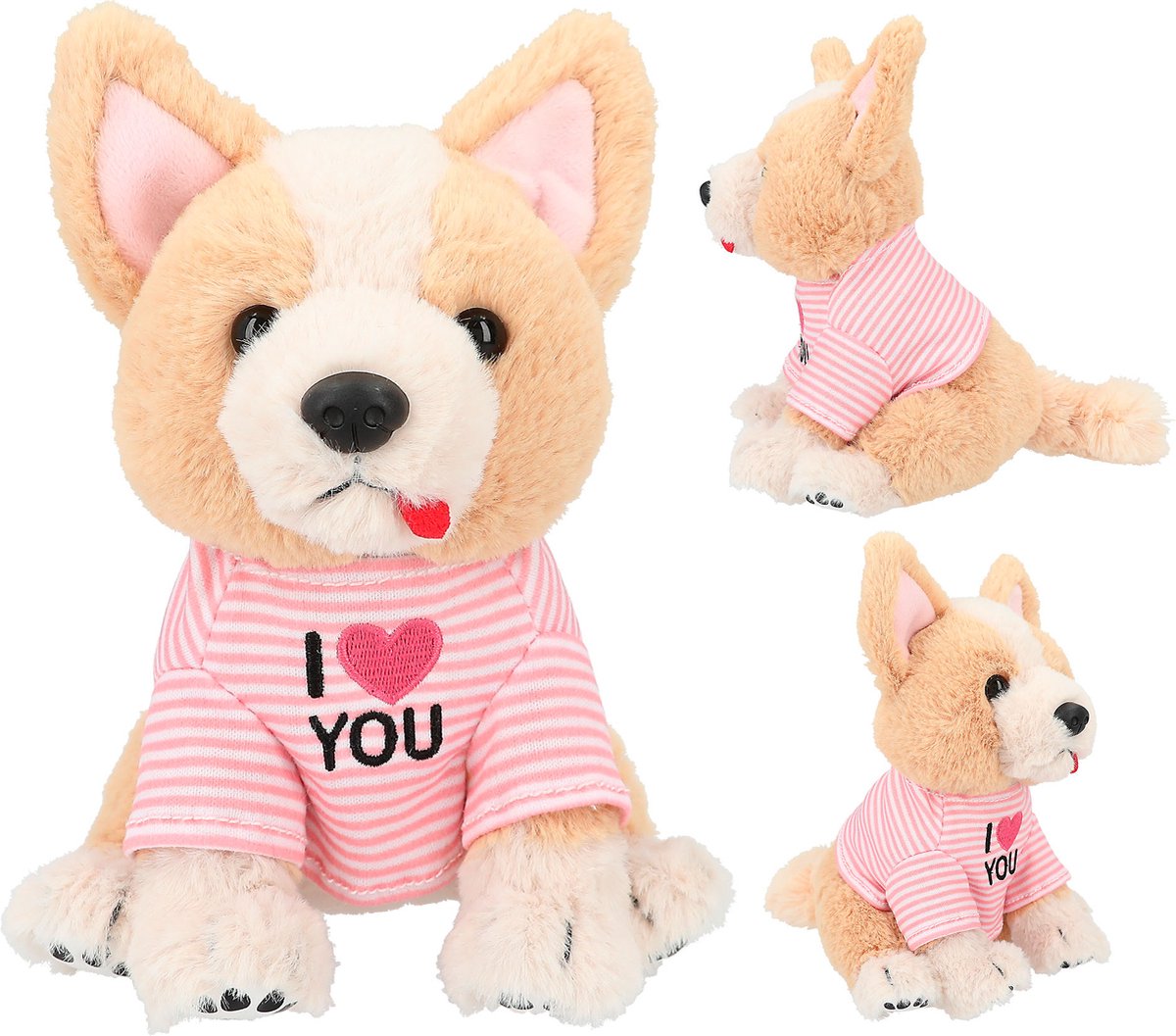 TOPModel knuffel hond Corgi Lotti 18 cm