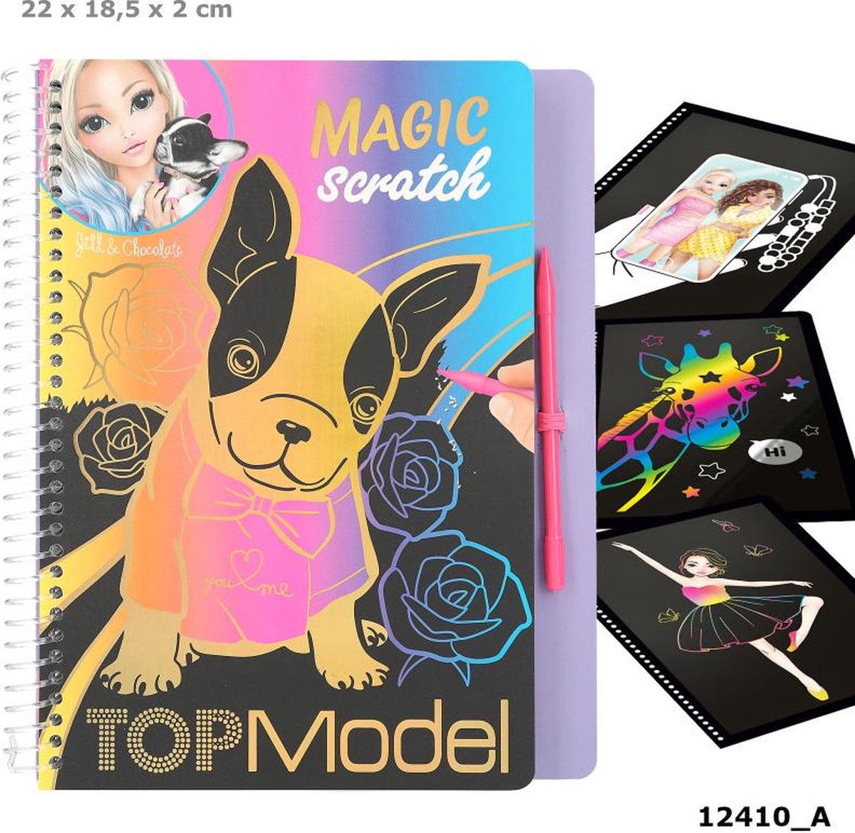 TOPModel magic scratch boek