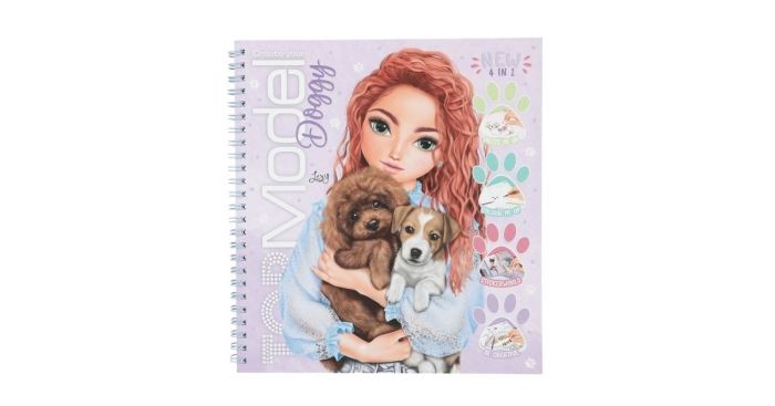 Create Your Topmodel Doggy Kleurboek