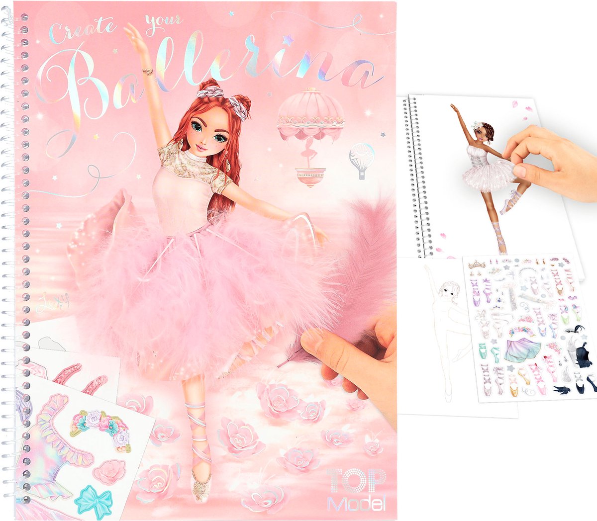 Create your TOPModel kleurboek met stickers BALLET