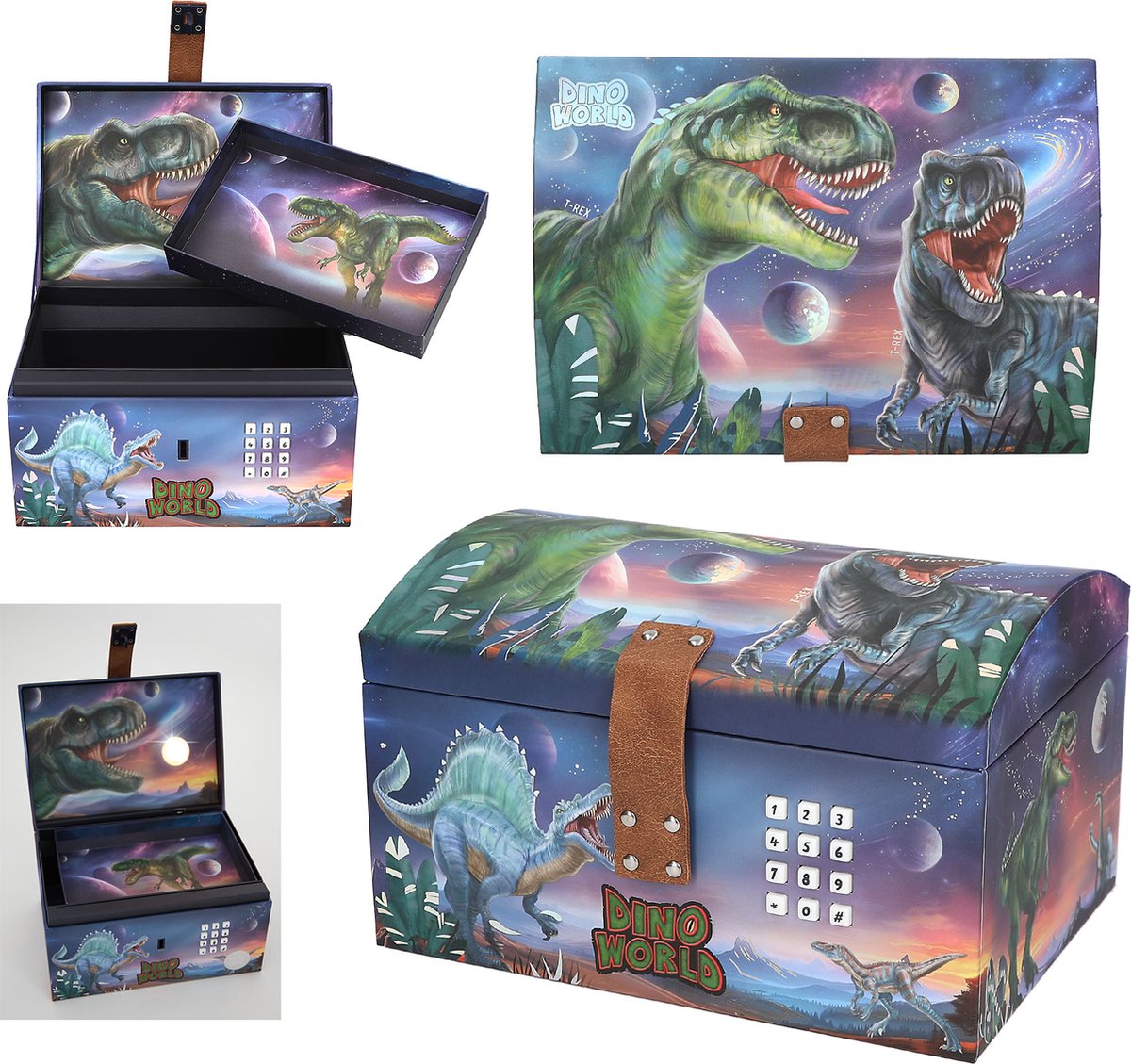   - Dino World Schatkist met geheime code