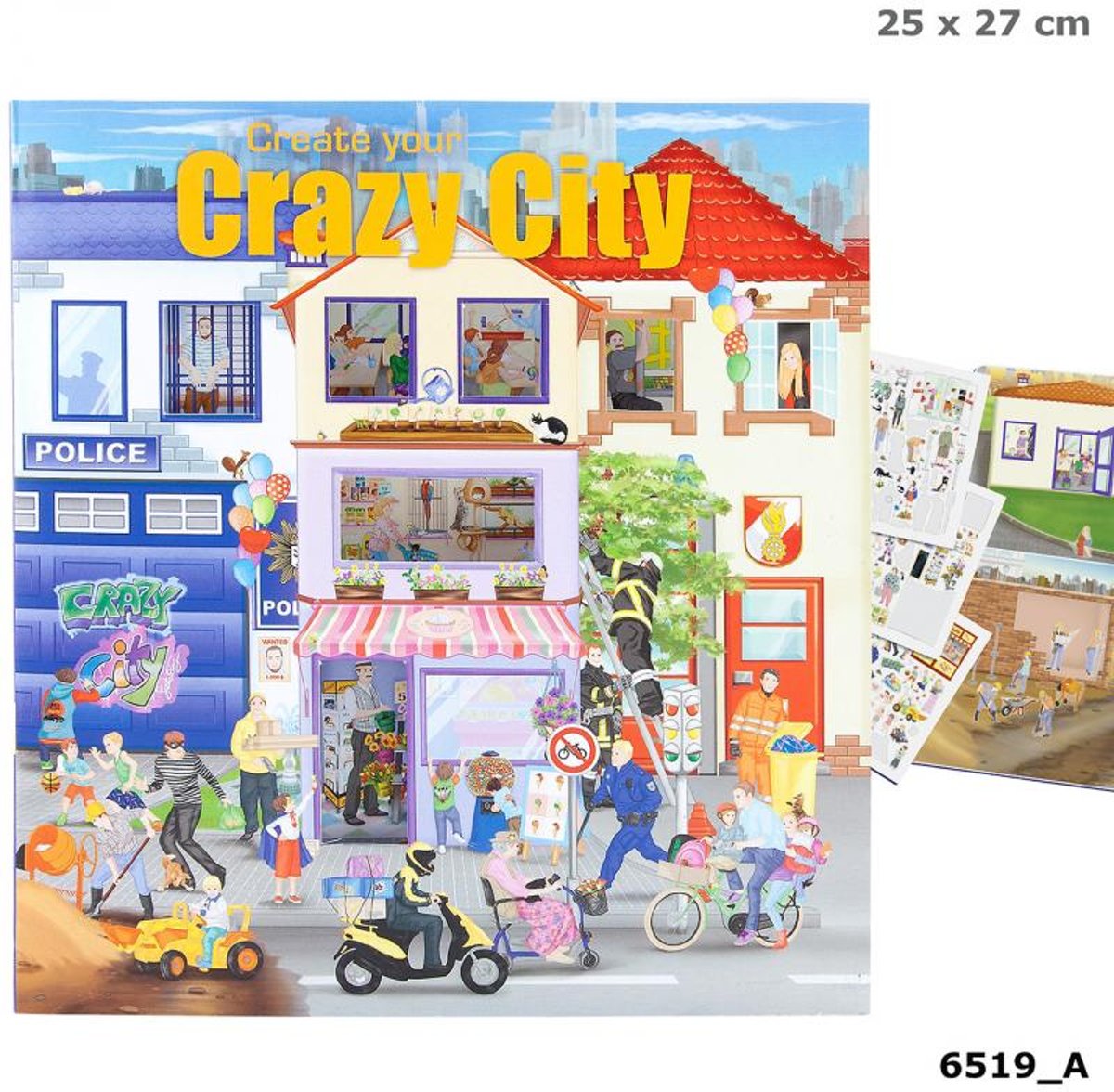 Depesche Create Your Crazy City Sticker en Hobbyboek