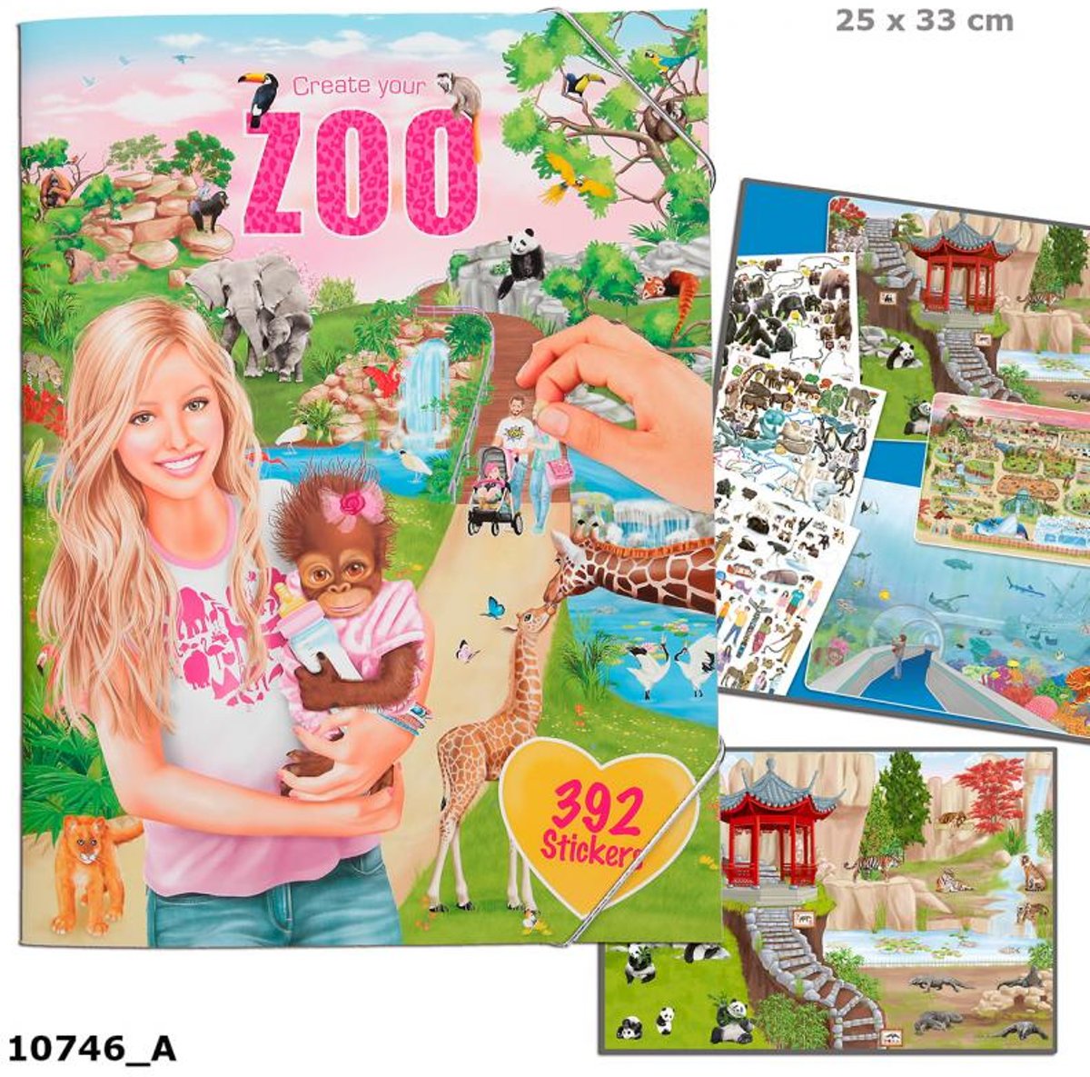 Depesche Create Your ZOO Kleur en Stickerboek