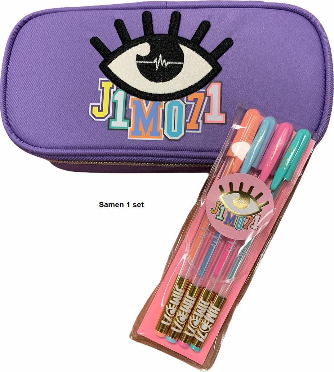 Depesche  J1MO71 Lisa & Lena Gelpen + Depesche J1MO71 etui paars samen in 1 set