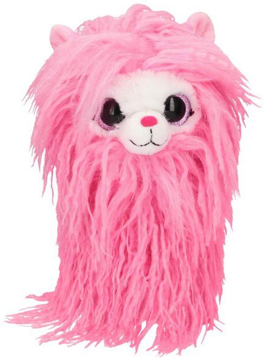 Depesche SNUKIS, knuffel alpaca Polly, 21 cm, roze