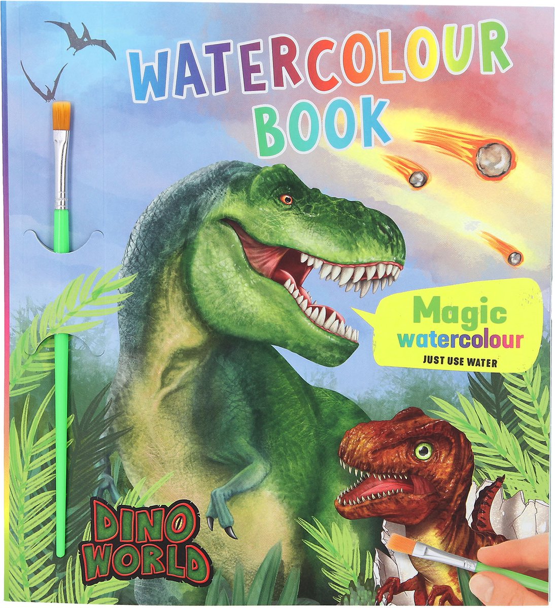 Dino World waterverf boek