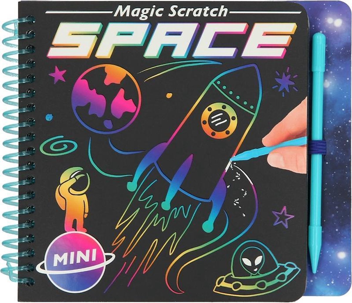 Mini Magic Scratch boek SPACE