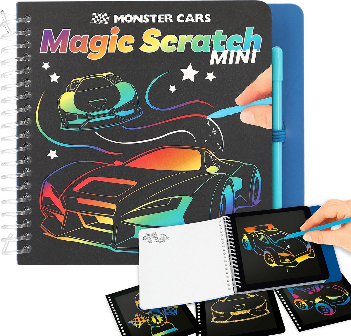 Monster Cars mini magic scratch boek