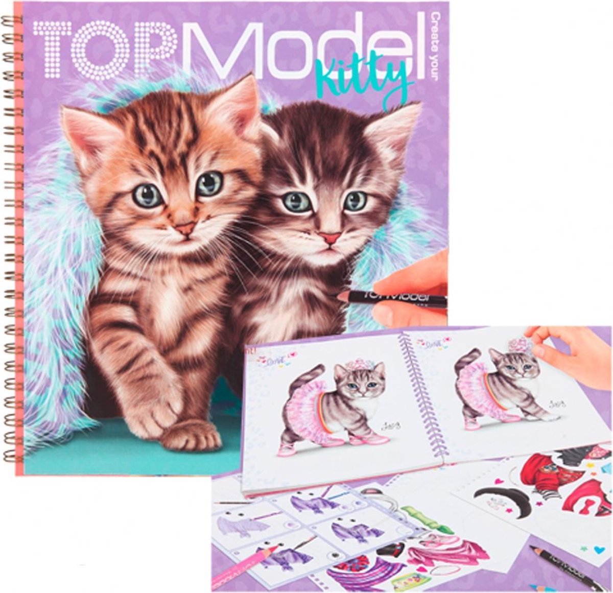 TOPModel Create your Kitty kleurboek