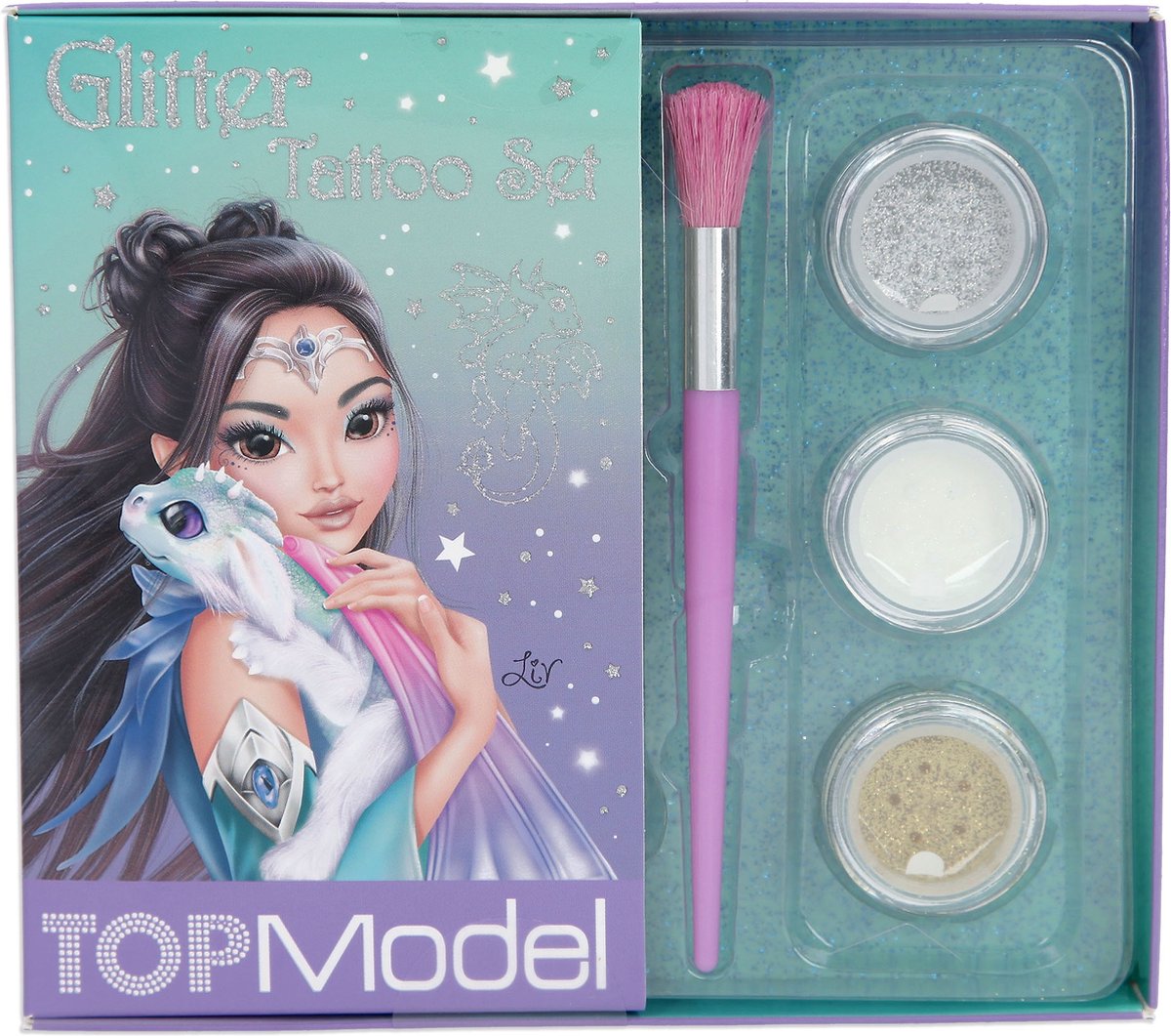 Top Model - Glitter tattoo set - Dragon Love (11858)