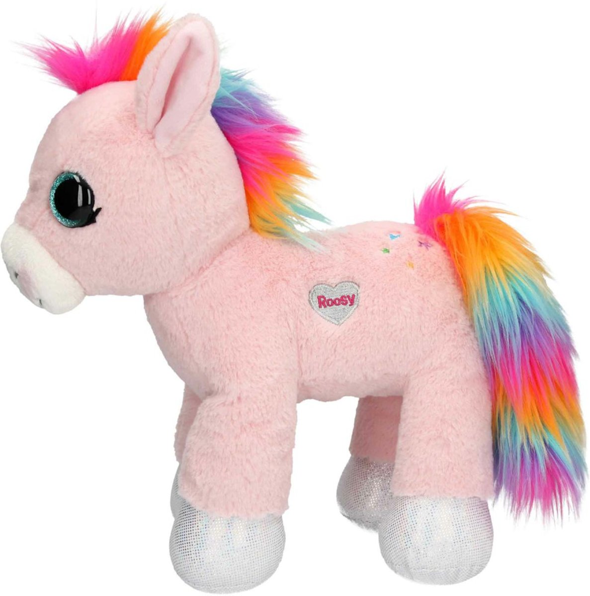 Ylvi the minimoomis knuffelroosy rainbow, 33 cm