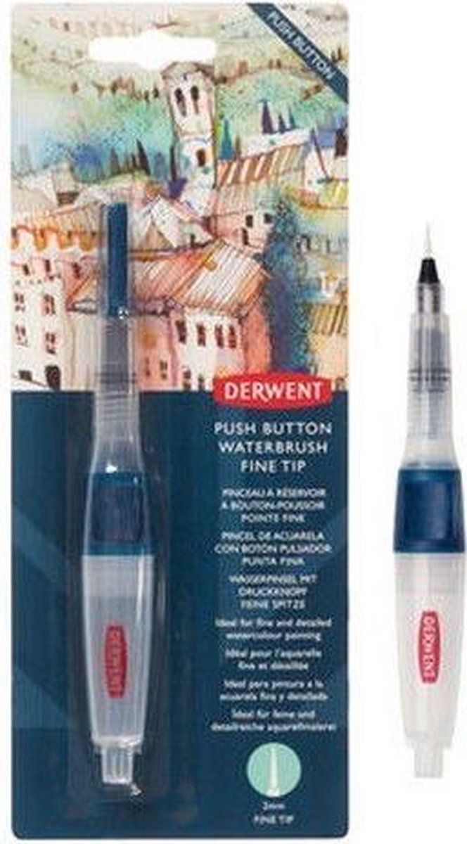 Derwent Push Button Waterbrush Fine 2 mm