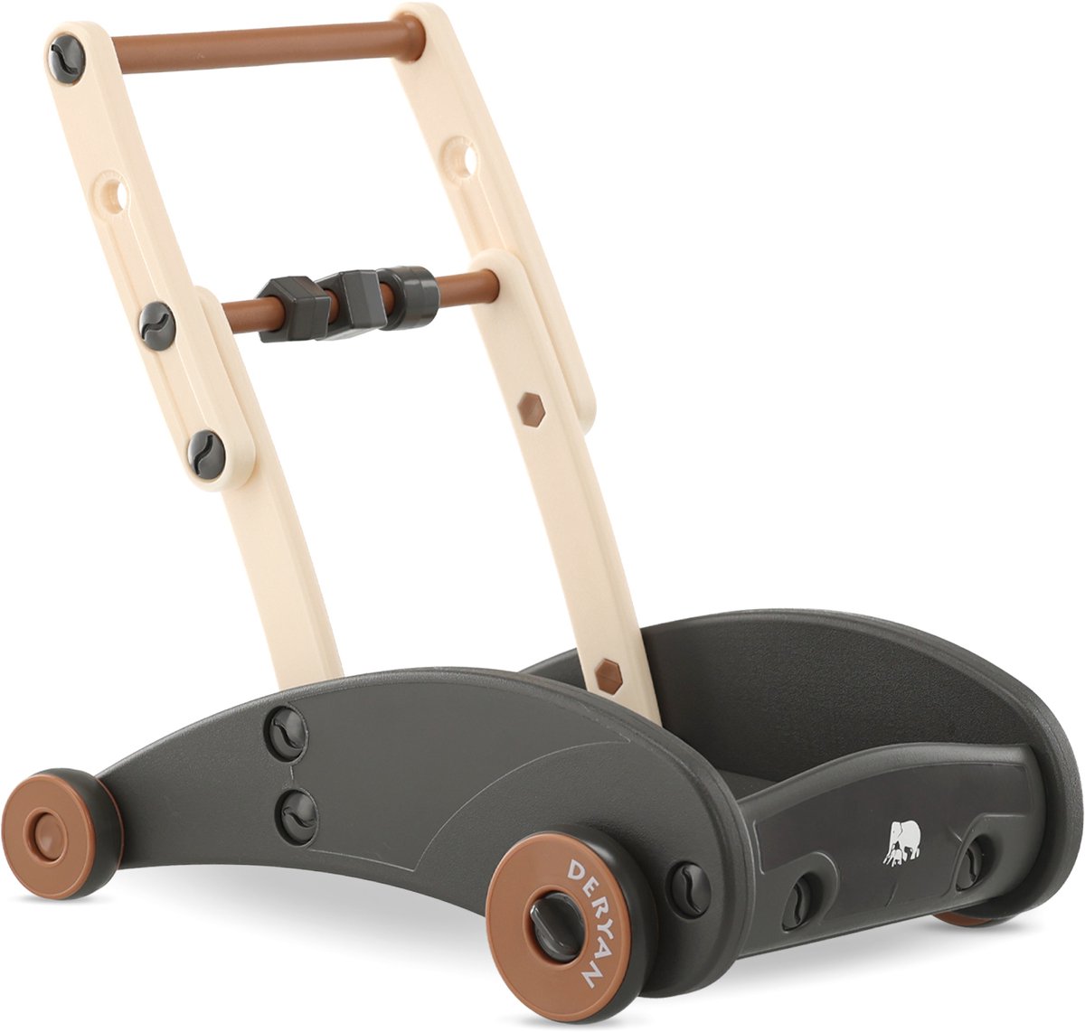   Mace Luxe Loopwagen - Looprek baby - Zwart/Cream